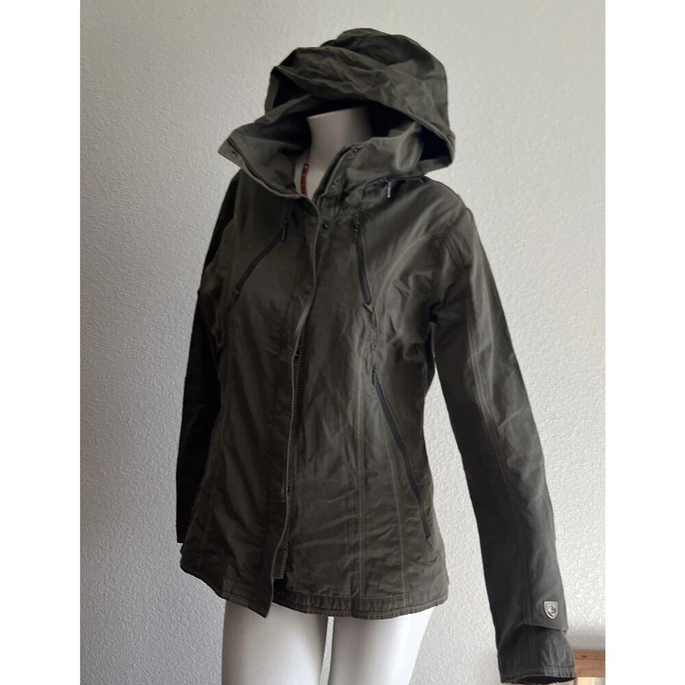 Kuhl Lena Hiking Hooded Jacket Size Medium Olive Green